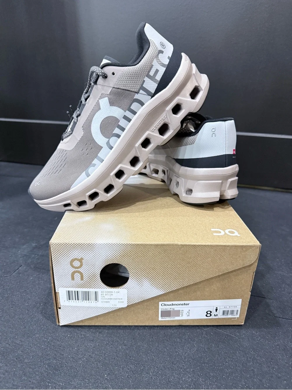 On Running light gray